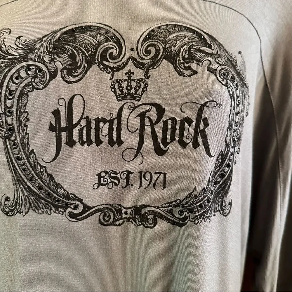 Hard Rock Couture grey Tee sz M